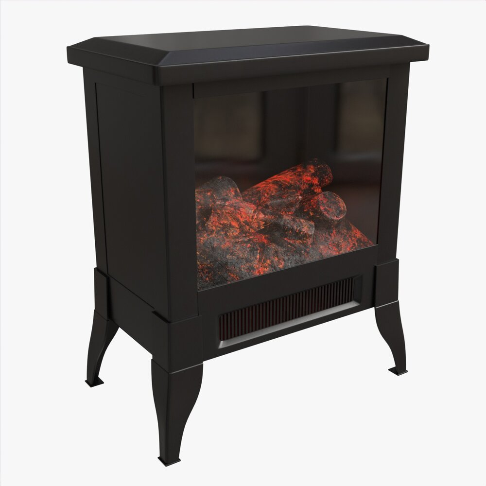 Electric Heater Fireplace Lokatse Home 04 3D модель