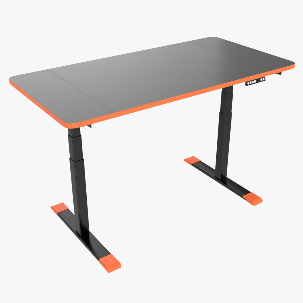 Electric Height Adjustable Standing Desk 3d model