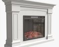 Grand Electric Fireplace Deland Modello 3D