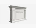Grand Electric Fireplace Deland 3D 모델 