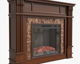 Hidden Media Shelf Fireplace Tantramar 3D model