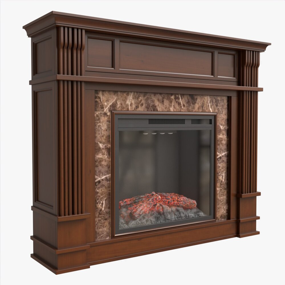 Hidden Media Shelf Fireplace Tantramar 3D model