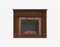 Hidden Media Shelf Fireplace Tantramar Modello 3D