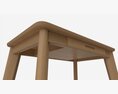 Home Office Workbench Desk With Drawer 3D модель