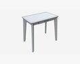 Home Office Workbench Desk With Drawer 3D 모델 