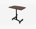 Laptop Cart Desk With Adjustable Height 3D-Modell