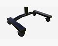 Laptop Cart Desk With Adjustable Height 3D 모델 