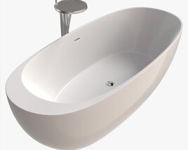Laufen Ilbagnoalessi Freestanding Bathtub 02 3D 모델 