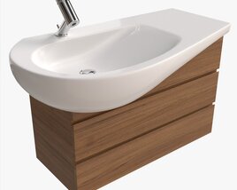 Laufen Ilbagnoalessi Vanity Washbasin 900 01 Modèle 3D