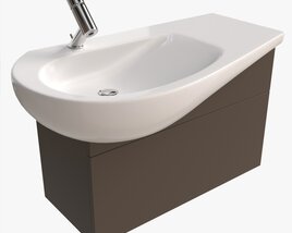Laufen Ilbagnoalessi Vanity Washbasin 900 02 Modèle 3D