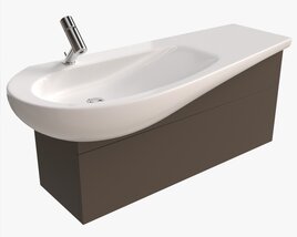 Laufen Ilbagnoalessi Vanity Washbasin 1200 02 3D 모델 