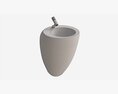 Laufen Ilbagnoalessi Washbasin With Integrated Pedestal 3Dモデル