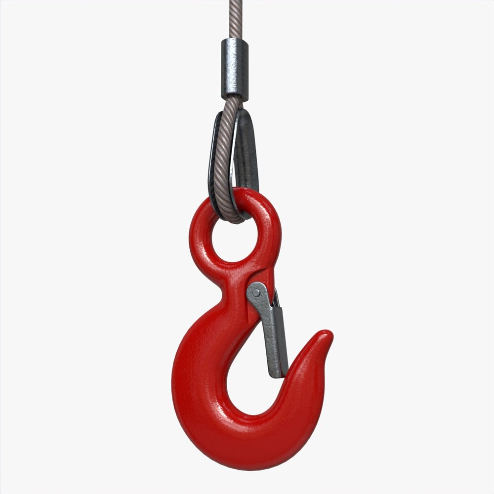 Lifting Crane Hook 3d model