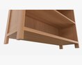 Low Bookcase Ercol Bosco Modello 3D