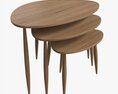 Nest Of Tables Ercol Shalstone John Lewis Modello 3D
