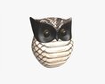 Owl Figurine Leather Modello 3D
