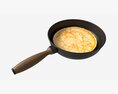 Pancakes On Frying Pan 3D модель