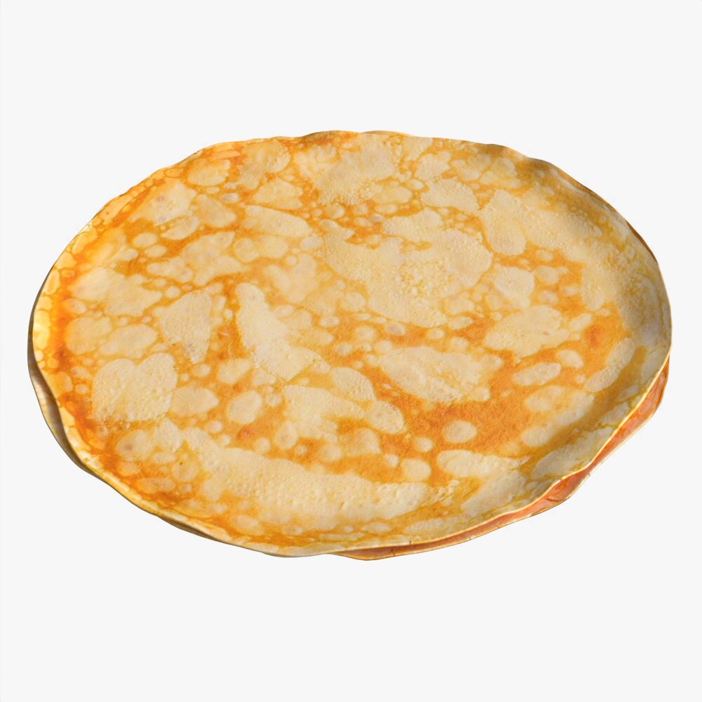 Pancakes Plain Modello 3D