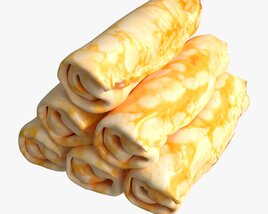 Pancakes With Filling 3D model