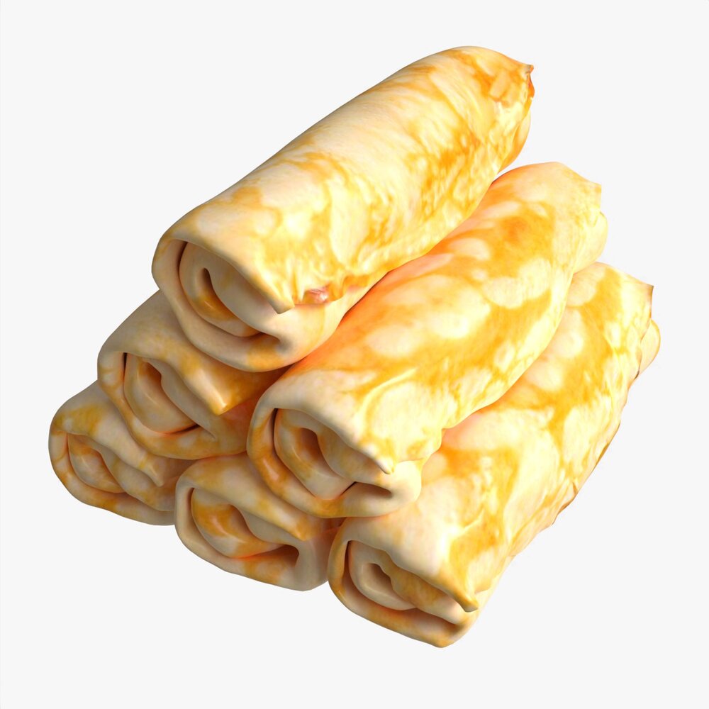 Pancakes With Filling 3d model