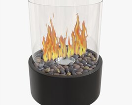 Portable Tabletop Fire Pit Outdoor Indoor 3D model