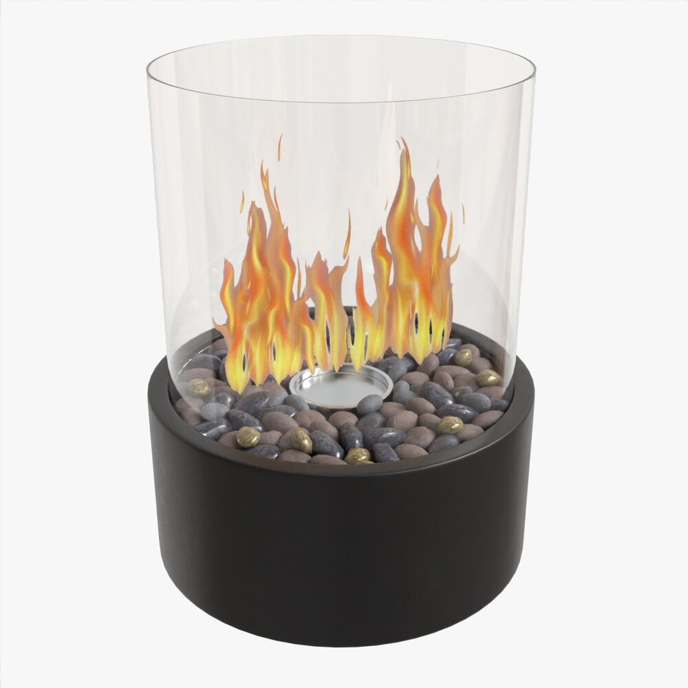 Portable Tabletop Fire Pit Outdoor Indoor Modelo 3d