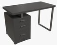 Reversible Set Up Office Desk 3d model