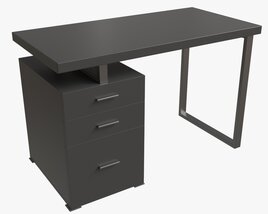 Reversible Set Up Office Desk Modèle 3D