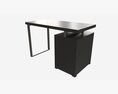 Reversible Set Up Office Desk 3D модель