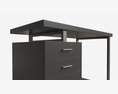 Reversible Set Up Office Desk 3D模型