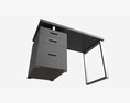 Reversible Set Up Office Desk Modelo 3d