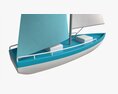 Sailing Boat Yacht Stylized Modèle 3d