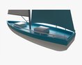 Sailing Boat Yacht Stylized 3D 모델 