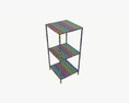 Shelf Seaford Glass Square 3Dモデル
