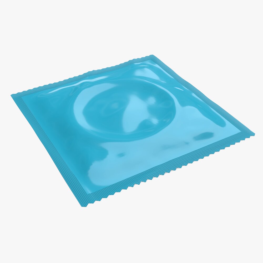Condom Package 3D model