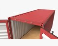 Shipping Container Dry 20-foot Open Modelo 3D
