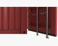 Shipping Container Dry 20-foot Open 3D модель