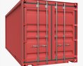 Shipping Container Dry 20-foot Red 3D 모델 