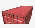 Shipping Container Dry 20-foot Red 3D модель