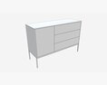 Sideboard Seaford 02 3D-Modell
