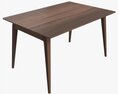 Small Dining Table Ercol Lugo Modèle 3d