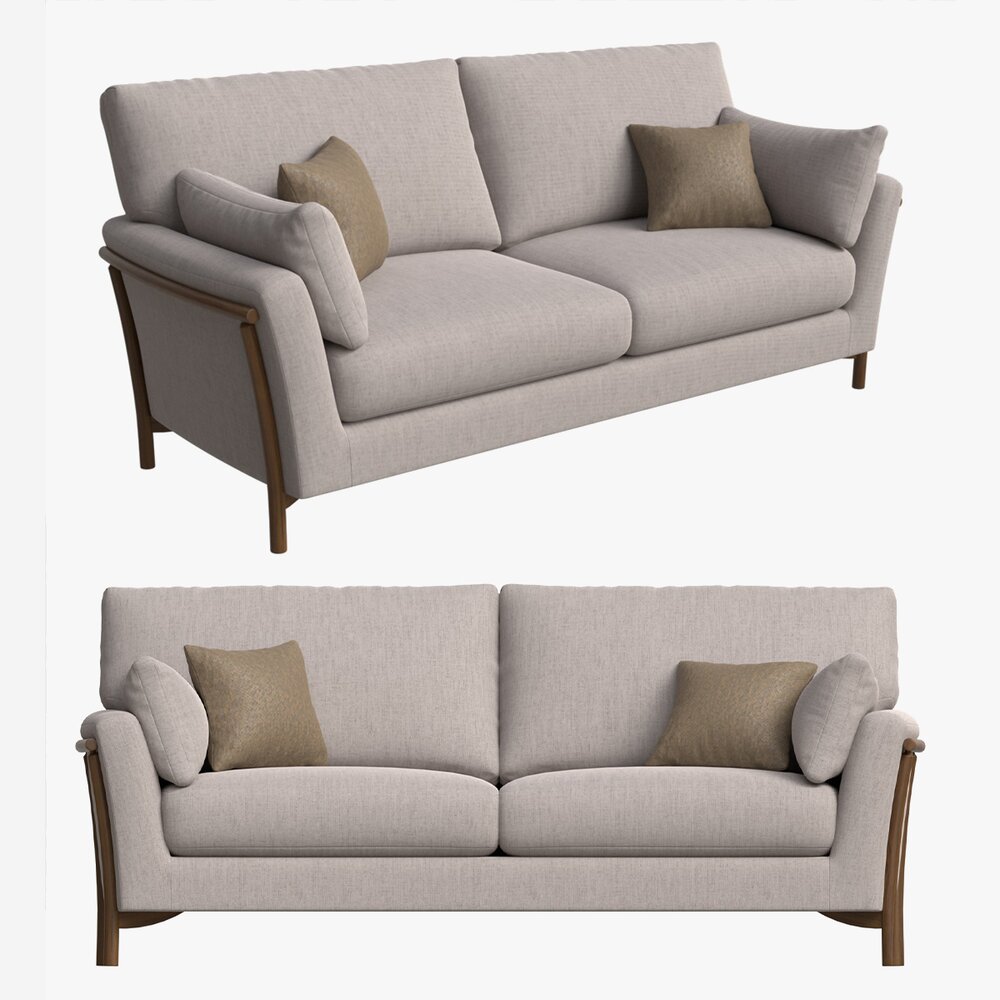 Sofa Large Ercol Avanti 3D 모델 