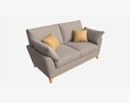 Sofa Medium Ercol Novara 3D-Modell