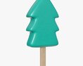 Ice Cream On Stick Christmas Tree Shape Modèle 3d
