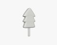 Ice Cream On Stick Christmas Tree Shape 3Dモデル