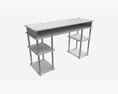 Student Shelves Desk Modelo 3d