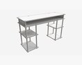 Student Shelves Desk Modelo 3d