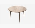 Table Round Extending Ercol Shalstone John Lewis 3Dモデル