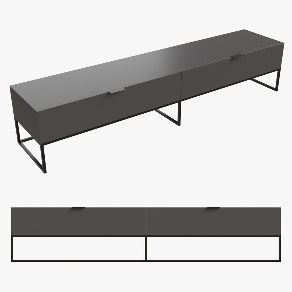 TV Table KOBE Modello 3D