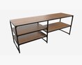 TV Table Seaford 02 3D 모델 